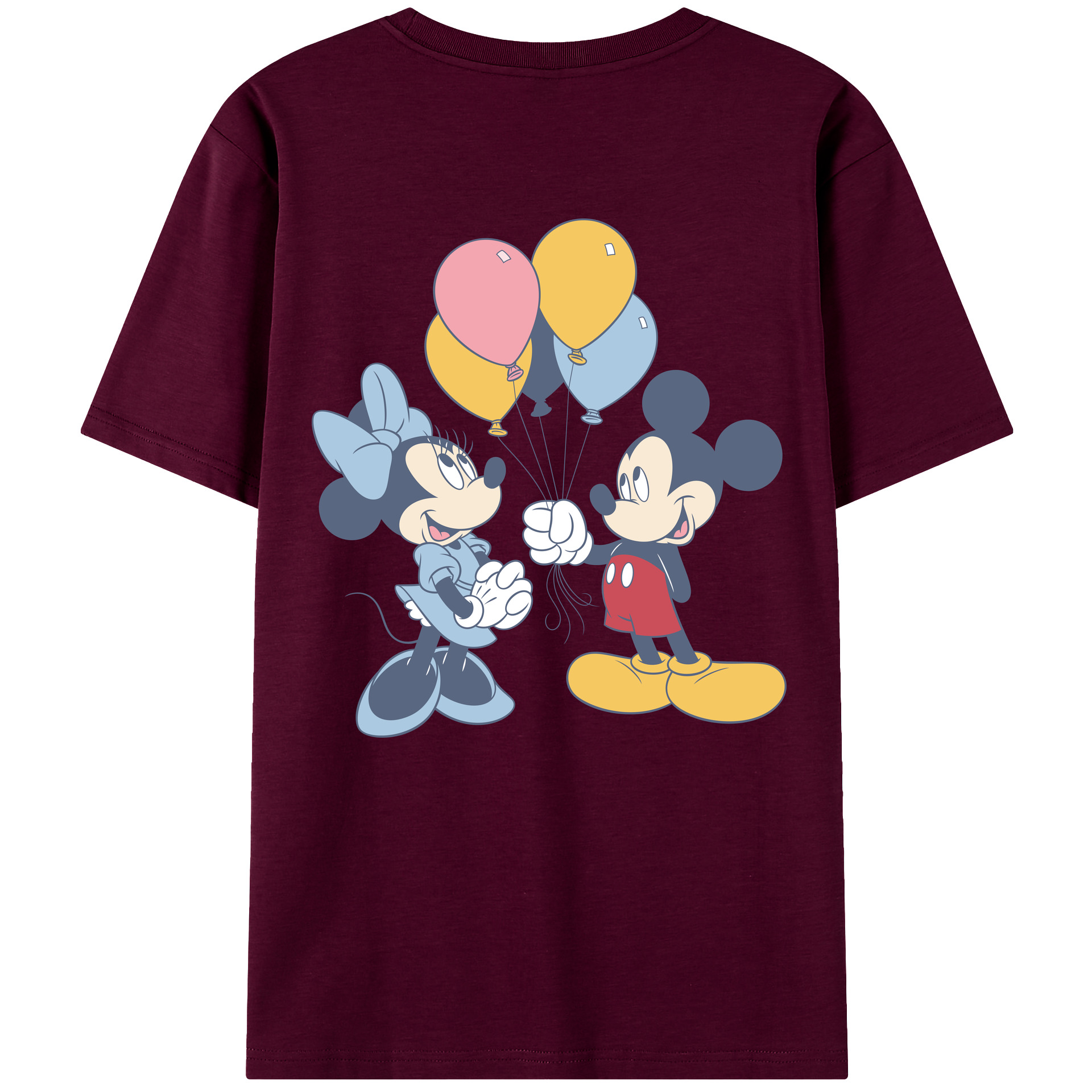 （画像用） ミッキーマウス Mickey Mouse レディース半袖Tシャツ(バックプリント)